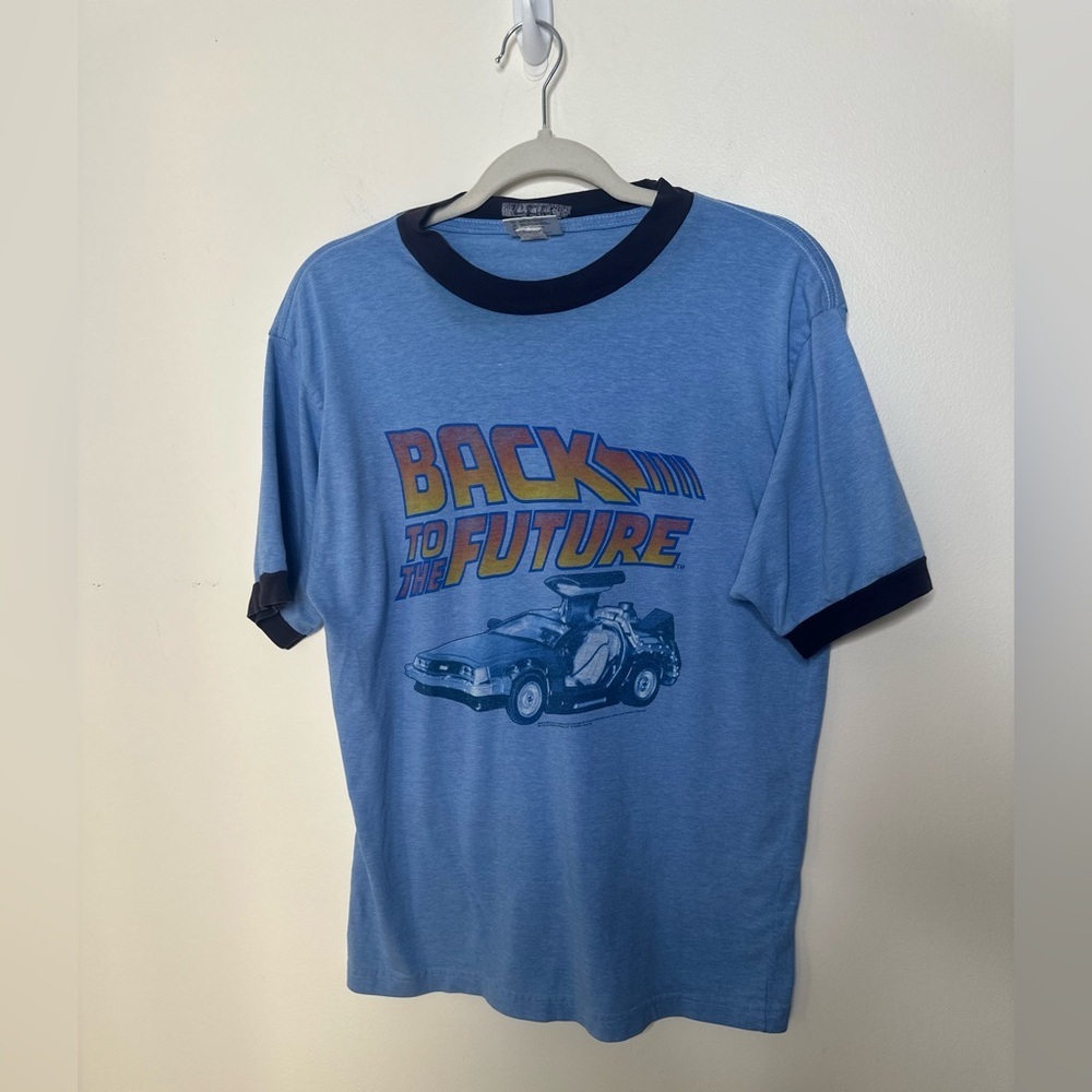 Retro Blue 'Back to the Future' T-Shirt